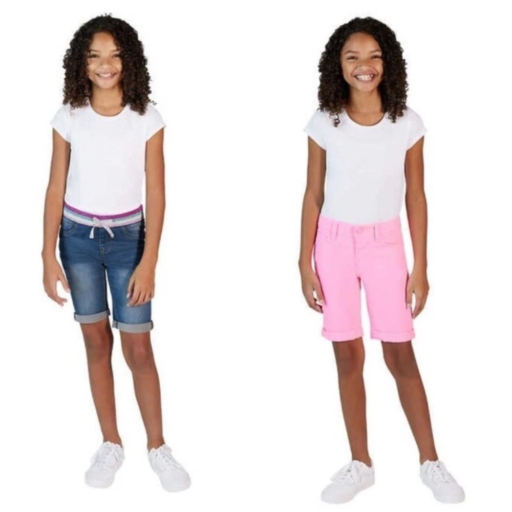Vigoss Girls' Shorts Set - 2 shorts in 1 pack Large (12/14)